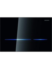 Geberit Betätigungsplatte Sigma 80 Square 2-Mengen-Spülung Glas Schwarz