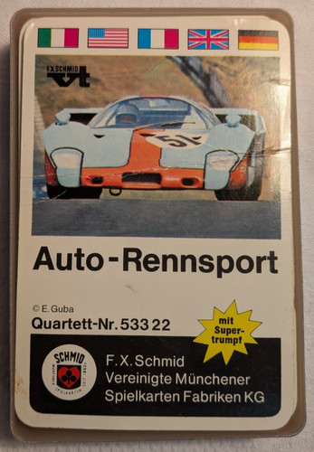 Quartett auto rennsport - quartett, nr