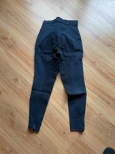 Reithose Damen Größe 40R Gebaucht mit Kunstleder Vollbesatz Dunkelblau