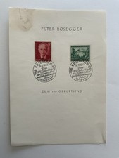 Zum 100. Geburtstag Heimatdichter Peter Rosegger Krieglach 31.7.1943 