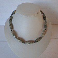 Steinkette Rhyolith Hämatin