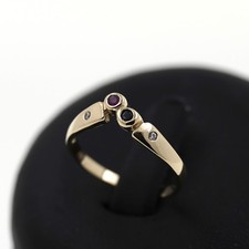 Saphir Rubin Ring 333 Gold  8