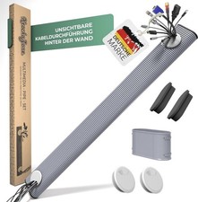 Unterputz Kabelkanal Set - Multimedia Rohr - TV Kabeldurchführung, 1.1M lang