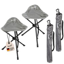 Skandika Dreibeinhocker Tomperi 2er-Set faltbar 100 kg Nutzergewicht B-Ware