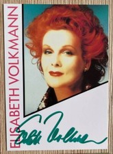 Signierte Autogrammkarte Elisabeth Volkmann 10 x 15 cm