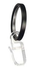 my deco MD 60652 VE10 16mm Flachringe Carpi + F-Haken schwarz 10 Stück