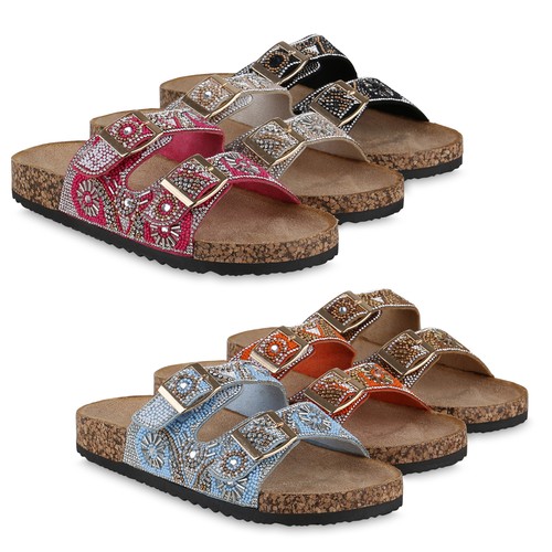 Damen pantoletten sandalen - pantoletten,