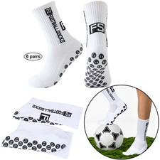 6 PAAR FUßBALLSOCKEN ANTIRUTSCH SPORTSOCKEN GRIP SOCKEN 39-46 STRÜMPFE FUßBALL