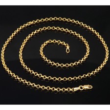 Rundankerkette Ankerkette Goldkette 585 14K ECHT Gold 3,1mm 60cm Geschenk NEU