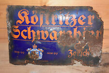 Altes Emailschild 20/30er