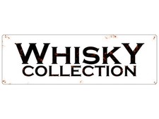 METALLSCHILD Blechschild Dekoschild WHISKY COLLECTION Bar Schrank Regal Tasting
