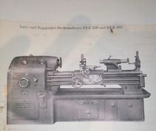 WMW BWF DLZ 330 405 Drehmaschine Drehbank Bedienungsanleitung Betriebsanleitung 