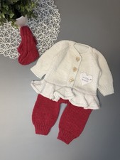 Handgestrickte Baby Set Gr