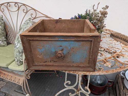 Dekorative alte schublade - alte,