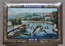 100-er  Saarnixe Cigaretten    SAARNIXE cigarettes tin   Alte Zigarettendose