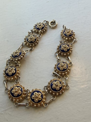 Sterling silber emaille - silber,