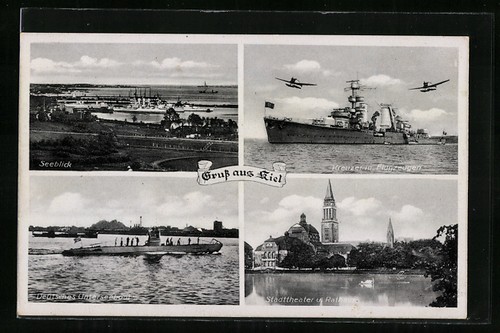 Kiel deutsches - ak, kiel,