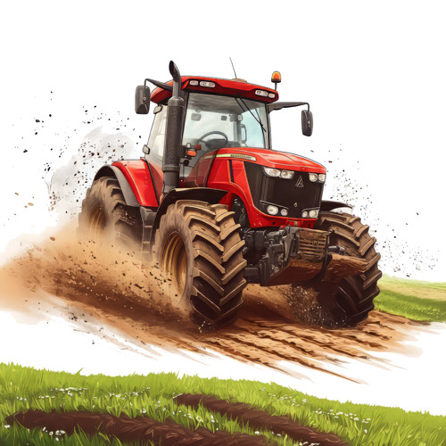 Wandtattoo aufkleber traktor - aufkleber,