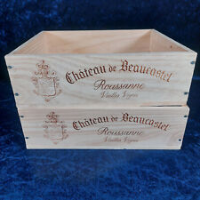 Weinkisten 2 Stck. "De Beaucastel" 3er zur Deko oder Aufbewahrung   # 132