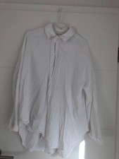 Only * weiße Musselin Bluse * Gr.  XS = S  * lässig  weit * Basic