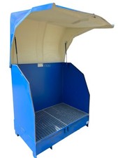 Gefahrstoffstation Sicherheitscontainer mit Ölauffangwanne Denios 4 GST KC 49680