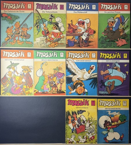 Mosaik abrafaxe teilweise - mosaik, (teilweise