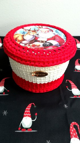 Häkelkorb weihnachten - häkelkorb,,