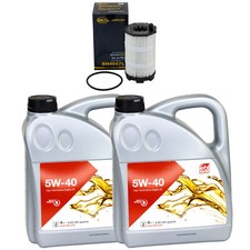 Motoröl Set Motoröl Febi SAE 5W-40 8 Liter + Ölfilter für Audi A8 4.2FSI quattro