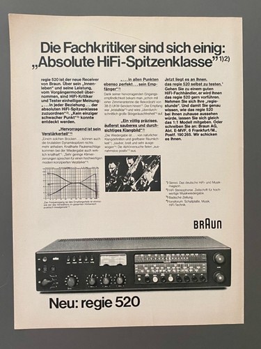 1975 braun regie - 520, receiver