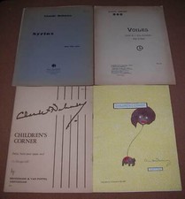 Konvolut Noten Claude Debussy