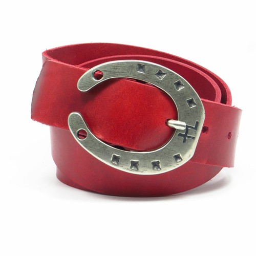 Ledergürtel breit rot - ledergürtel, 4