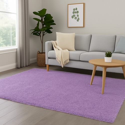 Hochflor teppich flieder - hochflor-teppich, in