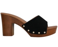 Damen clogs aus wildleder - damen-clogs, mit