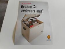 Deutscher Flyer für NSM Music Musikboxen CD Hide - Away