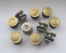 10x Schraub- Knopf DDR für