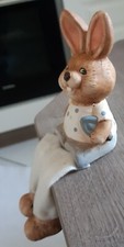 ? Osterfigur Hase mit mit Stoffbeinen  lustig