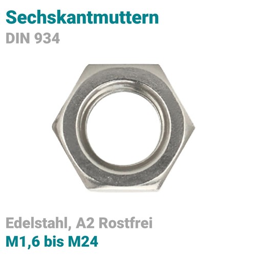 Sechskantmuttern edelstahl din - sechskantmuttern,