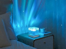 Aurora LED Lampe Stimmungslampe Polarlichter Nordlichter Ozean Projektor Akku