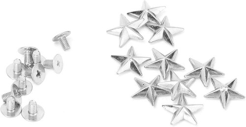 Set metal star nieten - set, 14mm