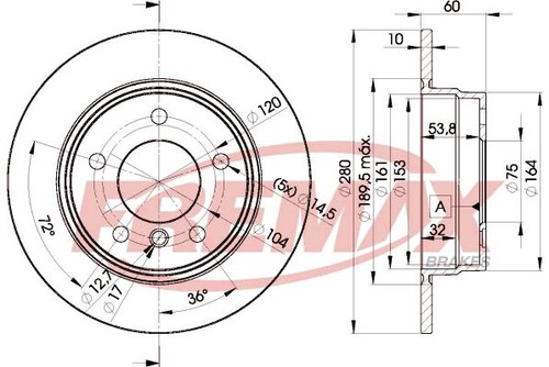 Bremsscheiben für bmw - für, e36