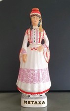 Metaxa Figur Flasche 70er Jahre Deko Restaurant griechisch Werbung 34cm Frau