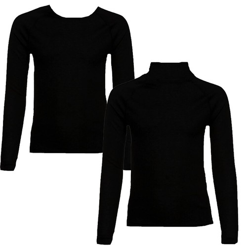 Damen thermo unterhemd schwarz - thermo,