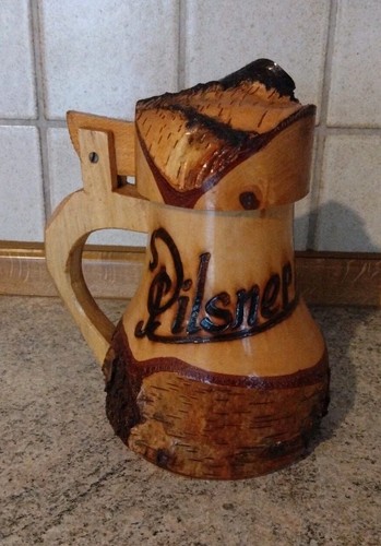 Großer holzkrug deckel - großer,