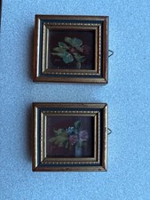 2 handgemalte Vintage