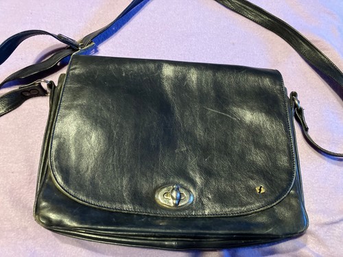 Vintage tasche schwarz leder - schwarz,
