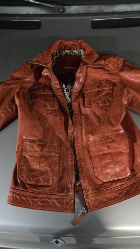 Manguun echt lederjacke rot - echt-,