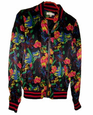 Armand Ventilo 100% Seide Blouson Bomberjacke Vintage D36