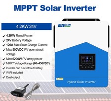 Easun SMH III 4200W Solar Hybird Wechselrichter Off Grid Inverter 24V 120A MPPT