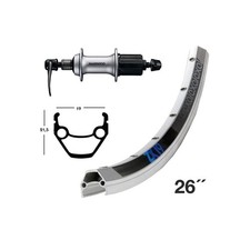 Hinterrad für Stadträder mit