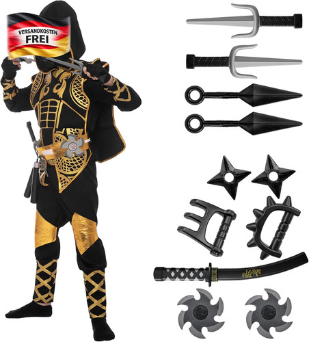Kinder ninja kostüm halloween - kinder,